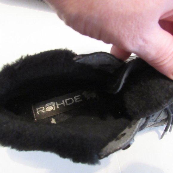 Rohde Women's Ankle Boots Soft Leather Lace Up Walking Size UK 6 Made in Germany - Picture 11 of 14